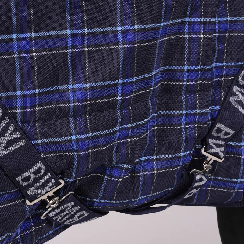 Bridleway 250g Fernie Stable Combo Rug in Navy Check-3